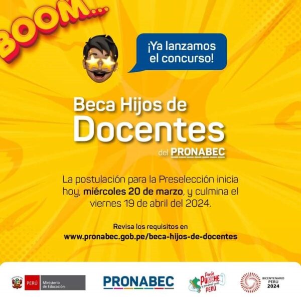 Ya Inici La Convocatoria De La Beca Hijos De Docentes Oficina